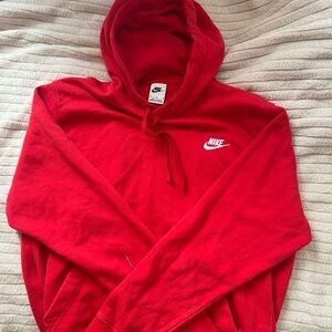 Nike Men's Red Hoodie Sweater